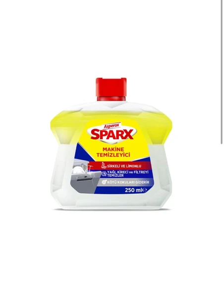 SPARX MAKİNE TEMİZLEYİCİ 250 ML SİRKELİ LİMONLU YAĞI KİRECİ FİLTRE TEMİZLER 1 KOLİ (12 ADET) ürün görseli 1