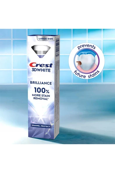 Crest 3D White Brilliance Diş Macunu 110GR - Resim 3