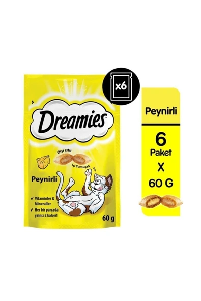 Dreamies Peynirli Kedi Ödül Bisküvisi 60 gr x 6 Adet ürün görseli 1
