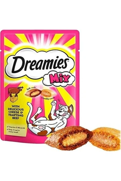 Dreamies Mix Sığır Etli ve Peynirli Kedi Ödülü 60 gr x 12 Adet ürün görseli 1