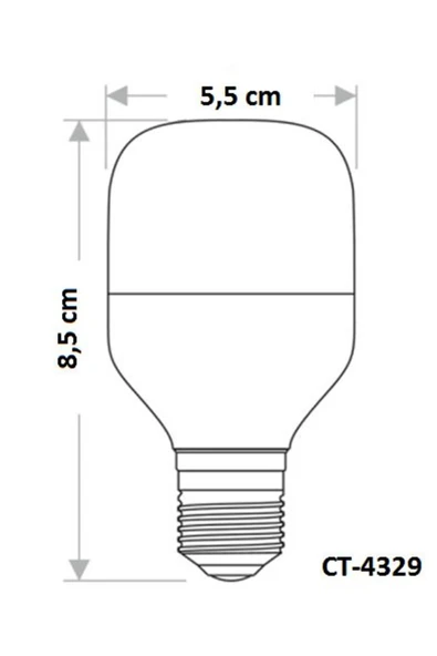 Cata Ct-4329 15w Led Ampul 6400k Beyaz E27 - Resim 3