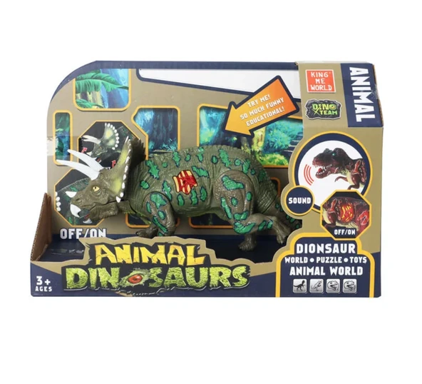Sesli Dinozor Triceratops ürün görseli 1