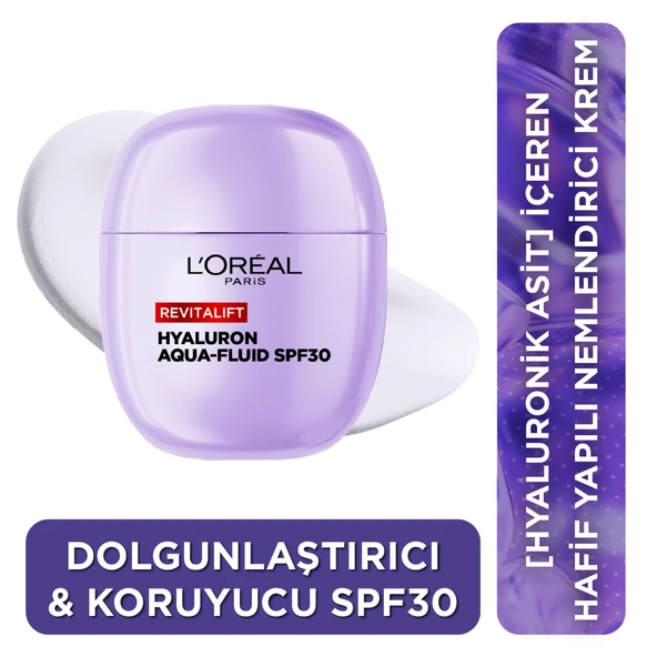 L'Oréal ParisRevitalift [Hyaluronik Asit] İçeren Dolgunlaştırıcı Hafif Yapılı SPF30 Korumalı Nemlendirici Yüz Kremi 40ml ürün görseli 1