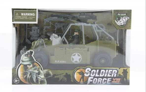 Combat Force Figür ve Askeri Buggy ürün görseli 1