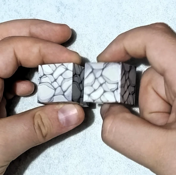 Megacraft 9 Parça Koyu Gri Taş Blok - Resim 4