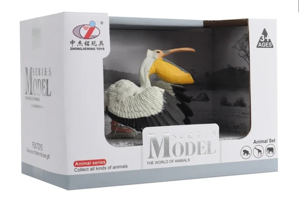 Kutulu Model Figür Hayvan Pelikan - Resim 2