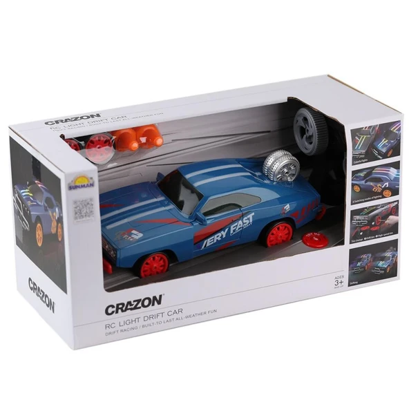 5016 SUN-YFN-CRN-RC ARABA DRİFT FF YEDEK TEKERLEK KUKALI IŞIKLI 7 4V USB 2A ürün görseli 1