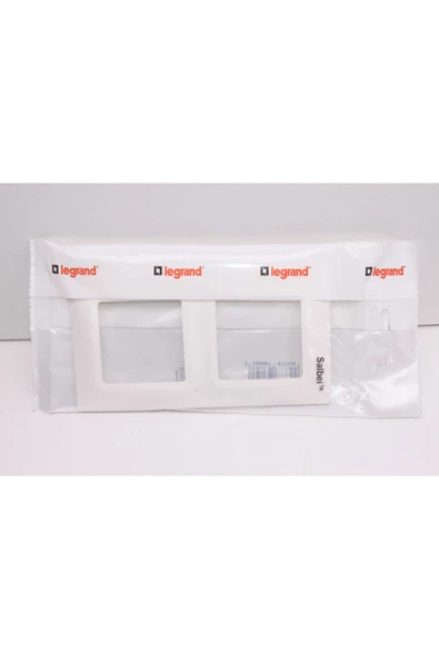 Legrand Salbei Beyaz Ikili Çerçeve ürün görseli 1