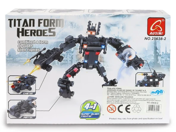 Ausini Titan Form Heroes-1 Charge 74 Parça - Resim 4
