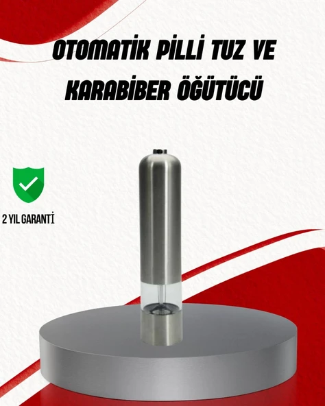 Işıklı Pilli Baharat Değirmeni Taze Ve Pratik Öğütme ürün görseli 1