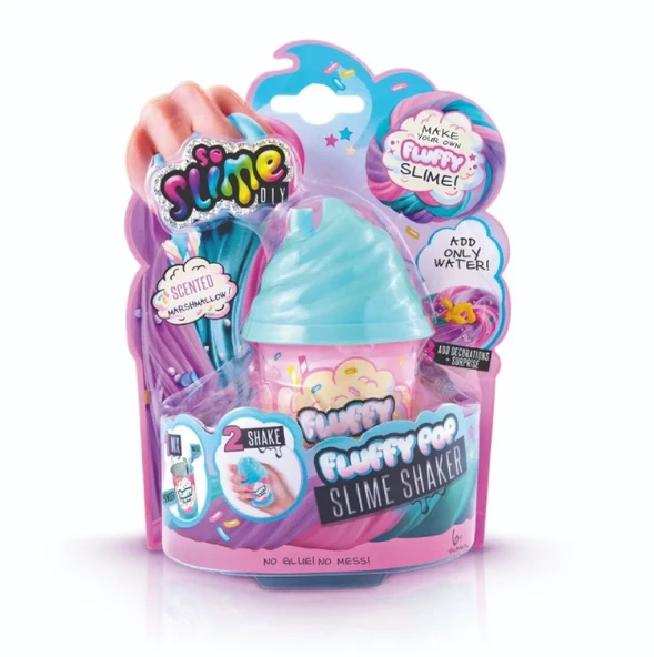 Fluffy Slime Marshmallow Dokulu Mavi ürün görseli 1