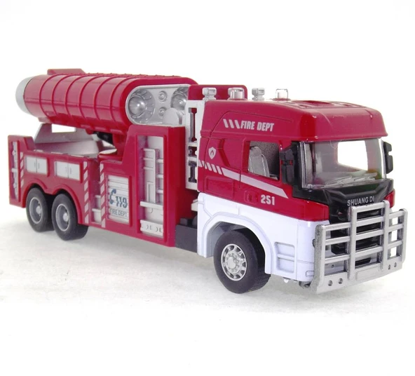 Die Cast Model Çek Bırak Duman Emici İtfaiye Kamyonu ürün görseli 1