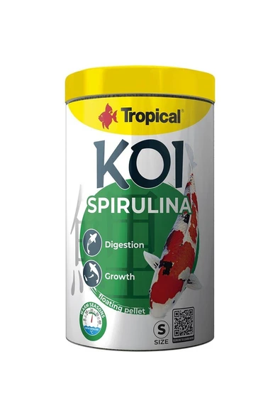 Tropical Koi Spirulina Pellet Size S 1000 Ml / 320 Gr ürün görseli 1