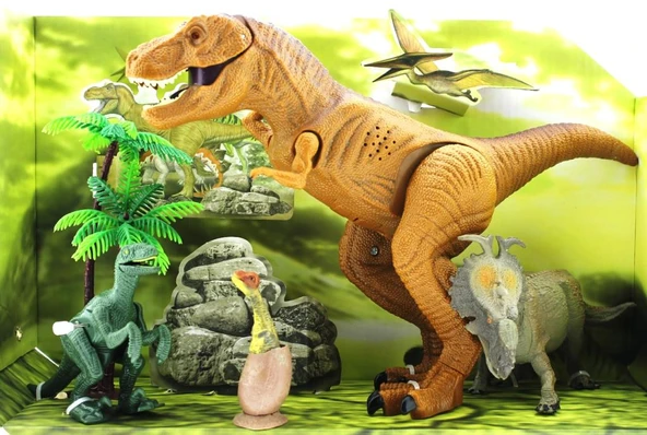 4lü sesli dinozor  oyun seti ürün görseli 1