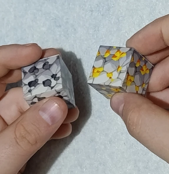 Megacraft 9 Parça Altın Kömür Blok - Resim 4