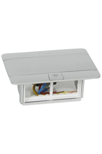 Legrand 054011 4 Modül Donatılabilir Masa Veya Döşeme Altı Buat Mat Alüminyum Renk(boş ) ürün görseli 1