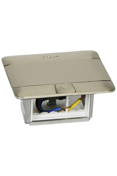 Legrand 4 Modül Donatılabilir Masa Veya Döşeme Altı Buat Satine Çelik Renk-054021 ürün görseli 1