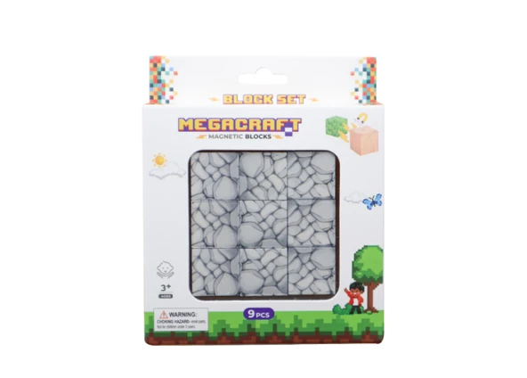 Megacraft 9 Parça Gri Taş Blok - Resim 2