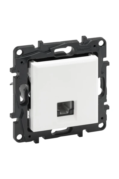 Legrand Raventi Rj11 Telefon Prizi 1 Çıkış Beyaz Çerçeve ürün görseli 1