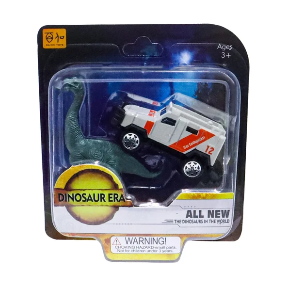 Die Cast Metal Jip ve Brontosaurus ürün görseli 1
