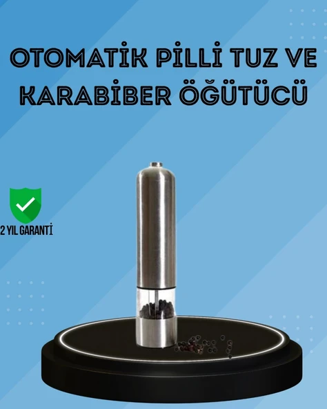 Pilli Baharat Değirmeni Karabiber Tuz Ve Baharat Öğütücü ürün görseli 1
