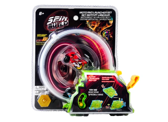 Spin and Build Fırlatıcı ve Motorsiklet-1 ürün görseli 1