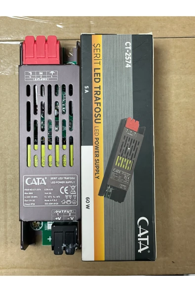Cata 5 Amper Şerit Led Trafosu Ct-2574 12 Volt - Resim 4