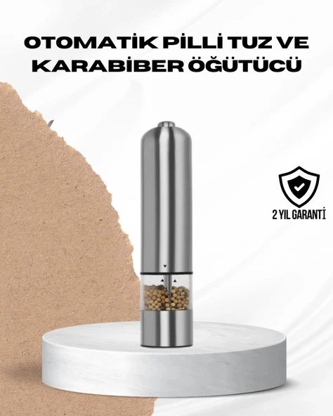 Tek Elle Kullanılan Otomatik Baharat Değirmeni Işıklı Sistem ürün görseli 1