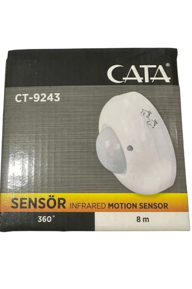 Cata CT-9243 8 Metre 360 Derece Kızıl Ötesi Hareket Sensörü (8 Adet) ürün görseli 1