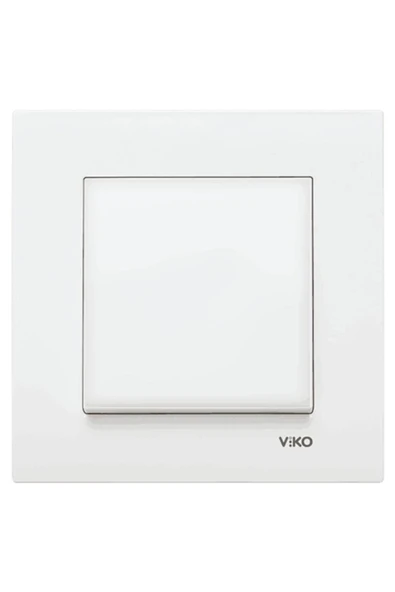 VİKO 9096 7001 Karre Beyaz Anahtar ürün görseli 1