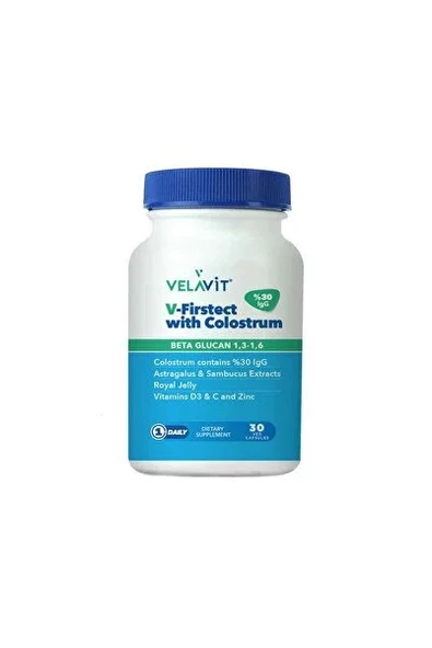 Velavit V-Firstect With Colostrum 30 Kapsül ürün görseli 1