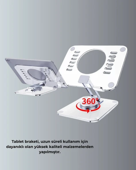 Çift Eksenli Ayarlanabilir Tablet Destek Standı - Resim 5