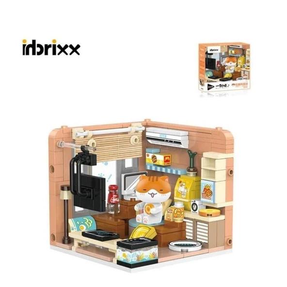 P885005 PANLOS KEDİ EVİ 263 PARÇA BLOCK OYUNCAK ürün görseli 1