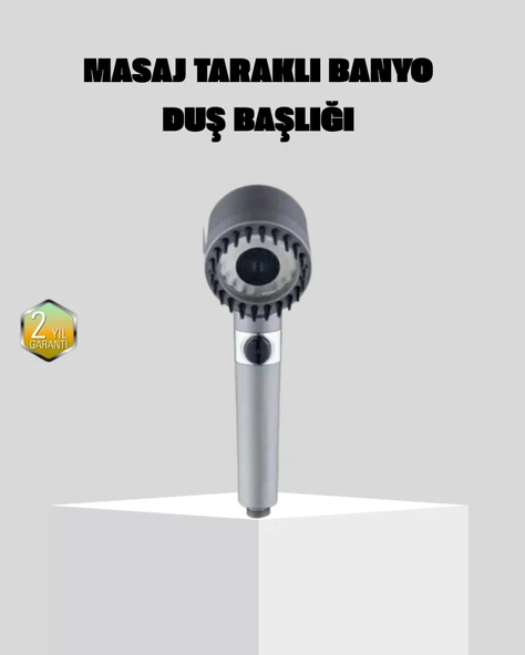 Yüksek Basınçlı Masajlı Duş Başlığı Su Tasarruflu ürün görseli 1