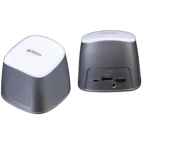 A4 Tech BTS-03 BT Şarj Edilebilir PowerBank Ses Bombası Beyaz Speaker ürün görseli 1