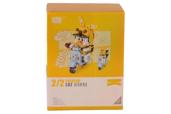 LZ-1676 LOZ KURYE ÖRDEK 443 PARÇA BLOCK OYUNCAK ürün görseli 1