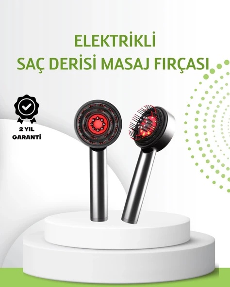 Şarjlı Saç Derisi Masaj Cihazı Kırmızı Işık Ve 3d Tarak Dişli ürün görseli 1
