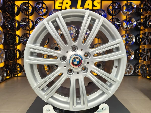 4 Adet BMW ORIJINAL 8*17 5*120 ET53 72.6 SILVER JANT REVİZE EDİLMİŞ (Takım) ürün görseli 1