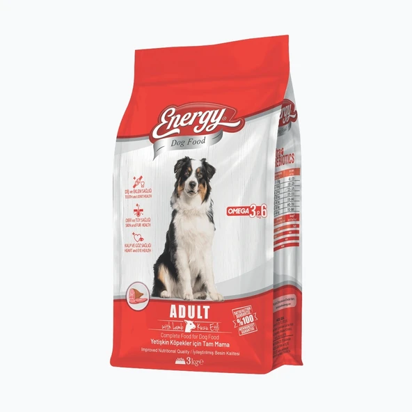 Energy Kuzu Etli Yetişkin Köpek Maması - 3 kg ürün görseli 1
