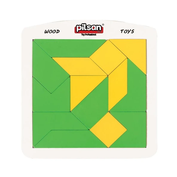 02 015 DESEN KARTLI TANGRAM ürün görseli 1