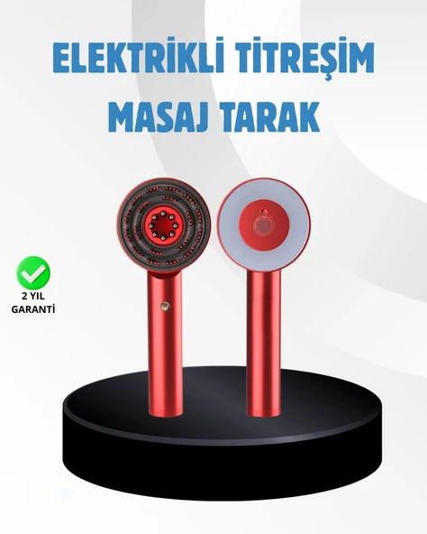 Saç Büyüme Destekleyici Elektrikli Masaj Tarak Led Ve Titreşimli ürün görseli 1