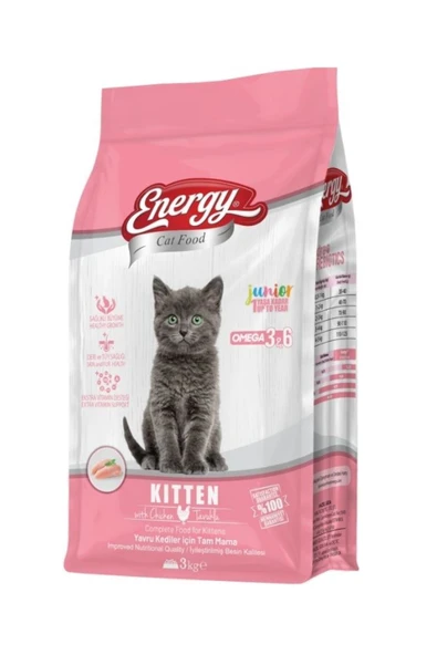 Energy Tavuklu Yavru Kedi Maması - 3 kg ürün görseli 1
