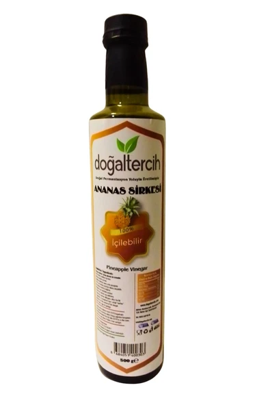 Doğaltercih Ananas Sirkesi Doğal Fermantasyon Pineapple Vinegar 500 ML ürün görseli 1