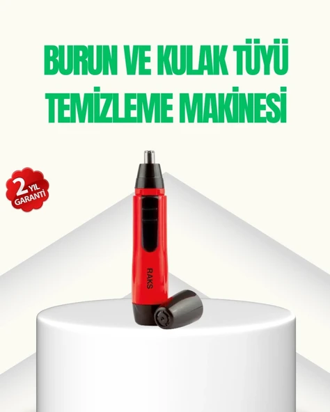 Kulak Burun Tüy Temizleme Makinası Pilli Kırmızı Ergonomik ürün görseli 1