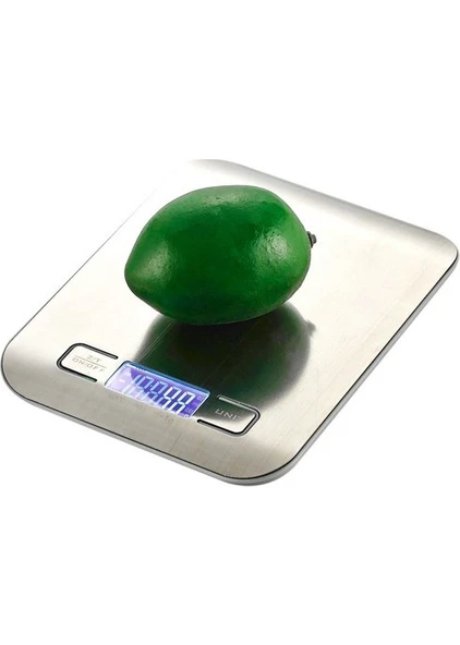 Techfit Tf1002 Dijital Hassas Led Ekran Mutfak Terazisi 5 Kg - İnox ürün görseli 1