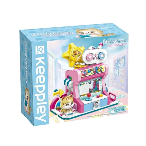 KP28019 Keeppley Lovely Street - Orange Cat Game Room 384 Parça Yapım Seti ürün görseli 1