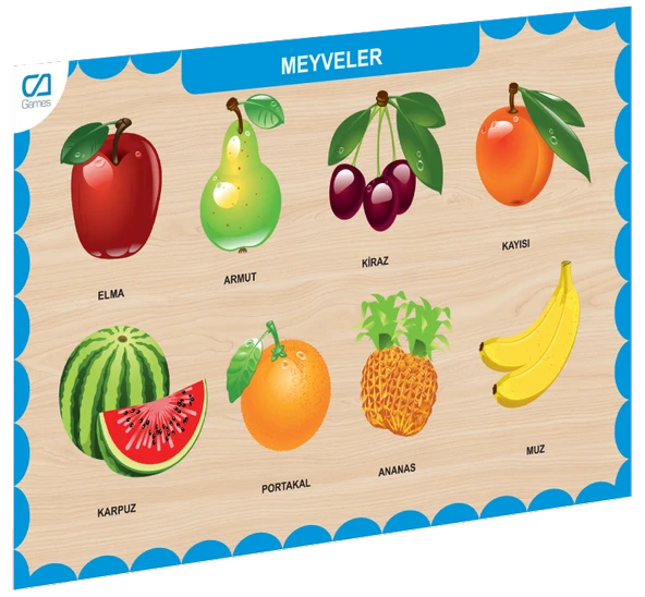 CAAHS-3206 CA GAMES AHŞAP MEYVELER BUL-TAK ürün görseli 1