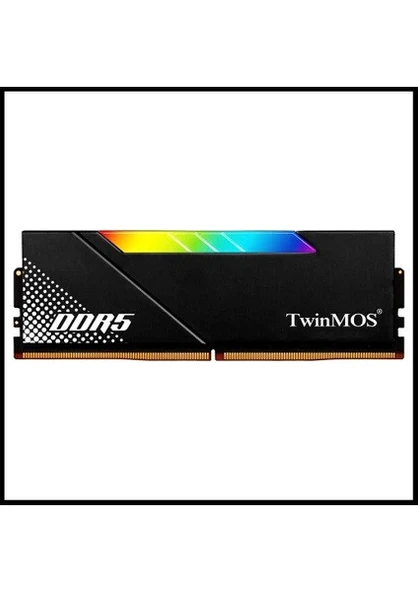 TWINMOS 16 GB DDR5 6000MHZ CL36 1.35V VOLTX RGB TMD516GB6000URGB36B SİYAH SOĞUTUCULU PC RAM ürün görseli 1