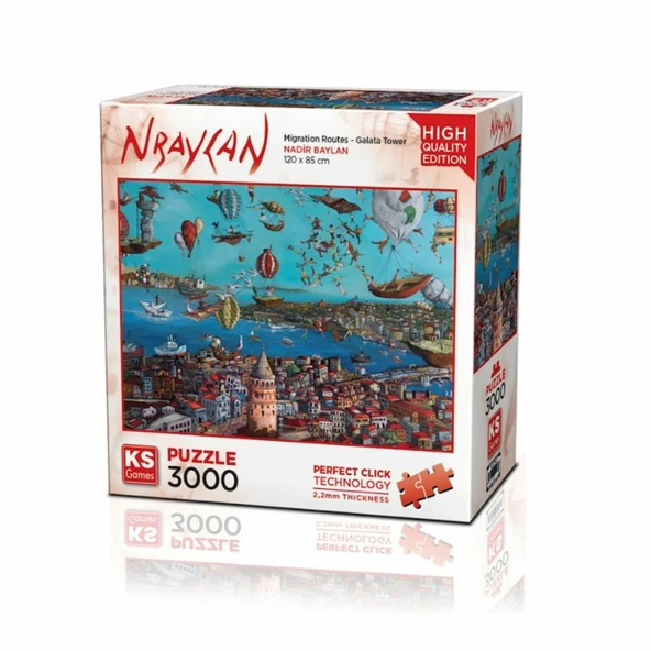 23017  Migration Routes Galata Tower -KS Puzzle ürün görseli 1