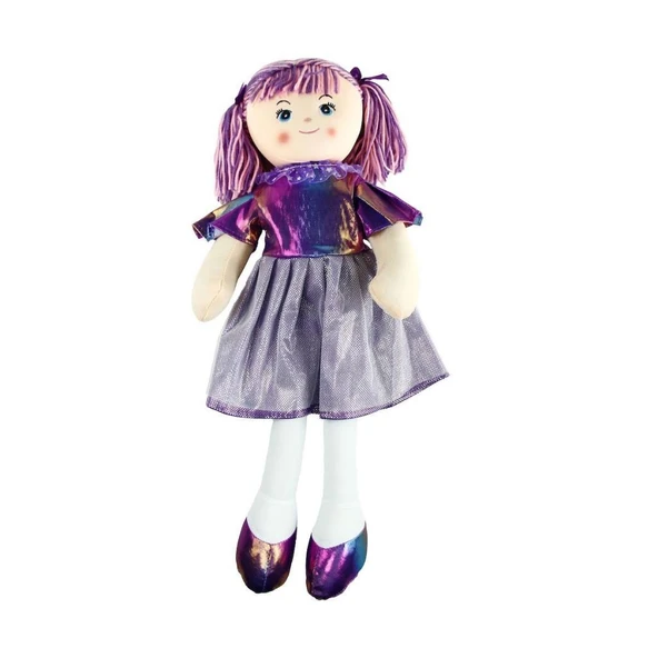 AY950C Parlak Elbiseli Bez Bebek 50 cm -Vardem - Resim 4